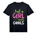 Mens Just Goals Soccer Shirts Sayings T-Shirt - Unique Graphic Unisex - T-Shirt, Sweatshirt, Hoodie
