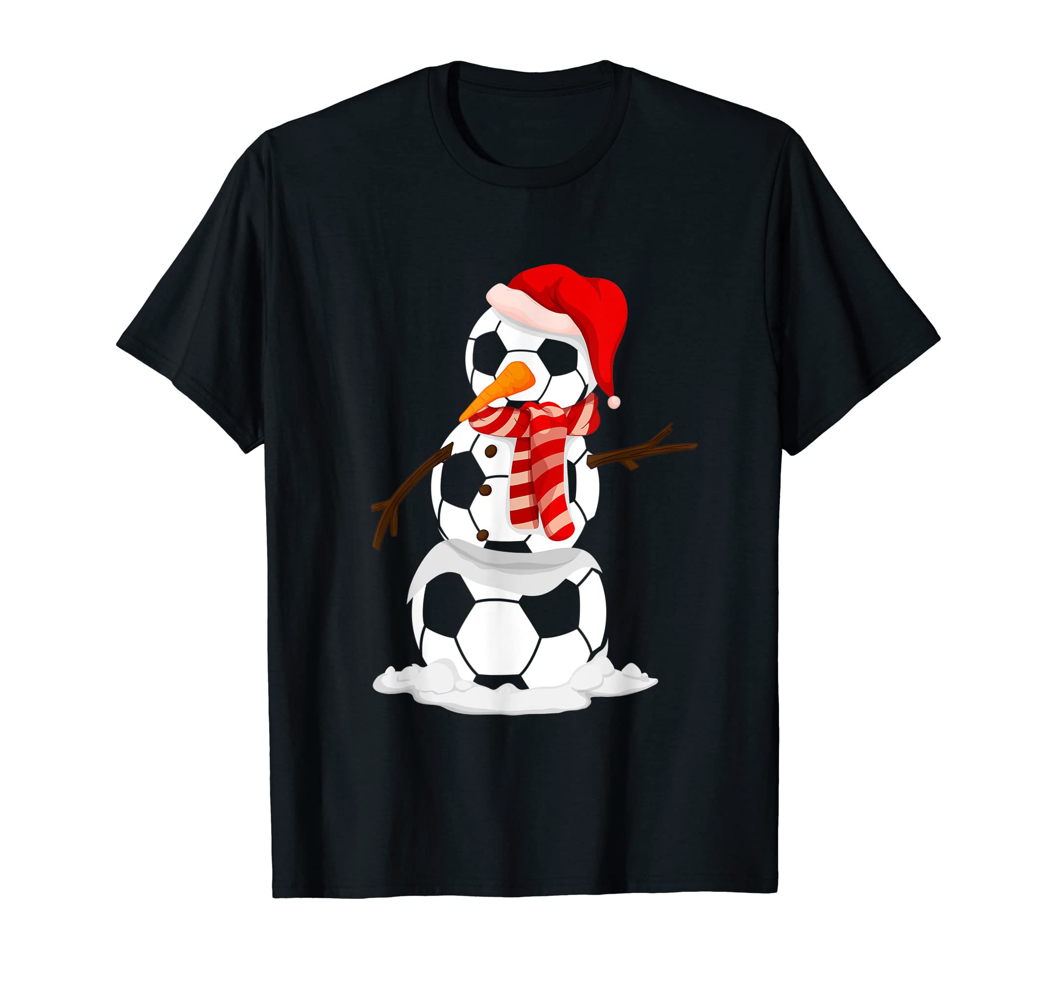 Soccer Snowman Players Fans And T-Shirt - Casual Everyday Wear Men Women - T-Shirt, Sweatshirt, Hoodie