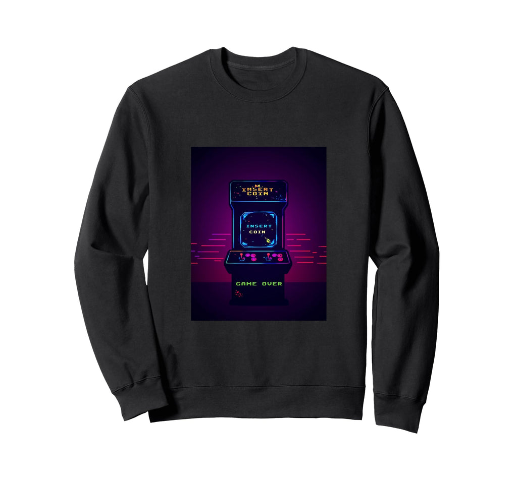 Gaming Arcade Game Over Play Player Sweatshirt - Aesthetic Graphic Unisex - T-Shirt, Sweatshirt, Hoodie