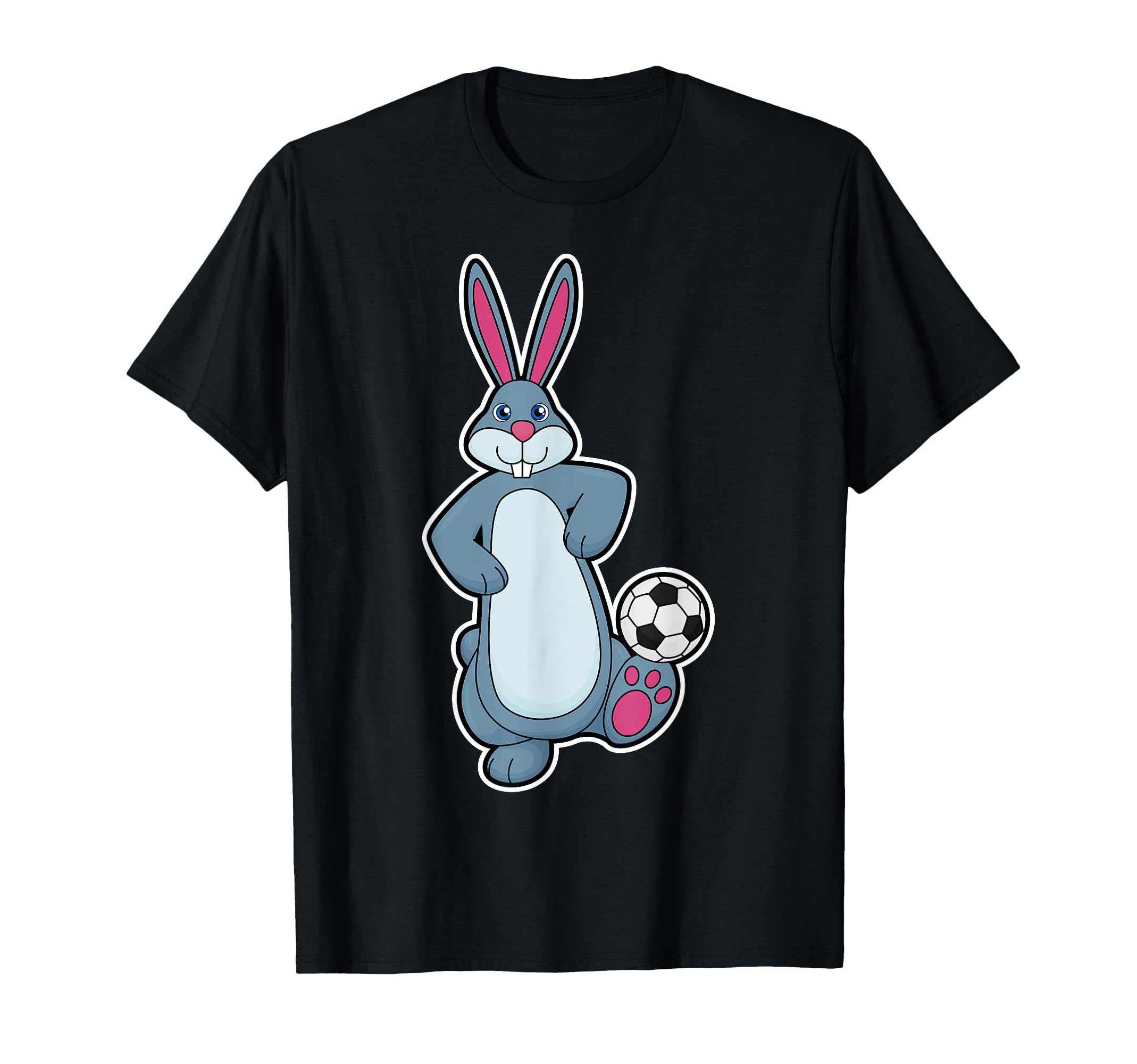 Rabbit Soccer Player Soccer Sports T-Shirt - Unique Graphic Men Women - T-Shirt, Sweatshirt, Hoodie