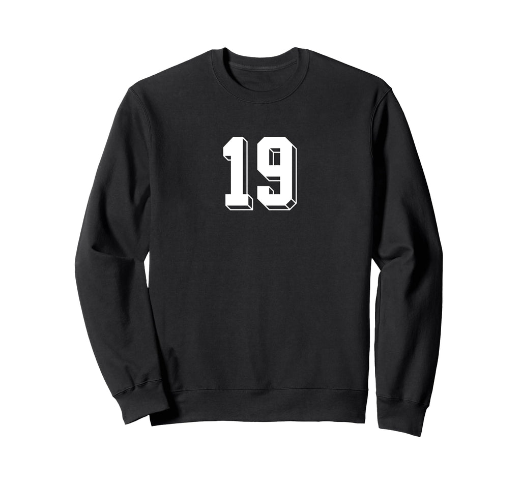 Number 19 80S 90S Soccer Team Sweatshirt - Casual Everyday Wear for Adults - T-Shirt, Sweatshirt, Hoodie