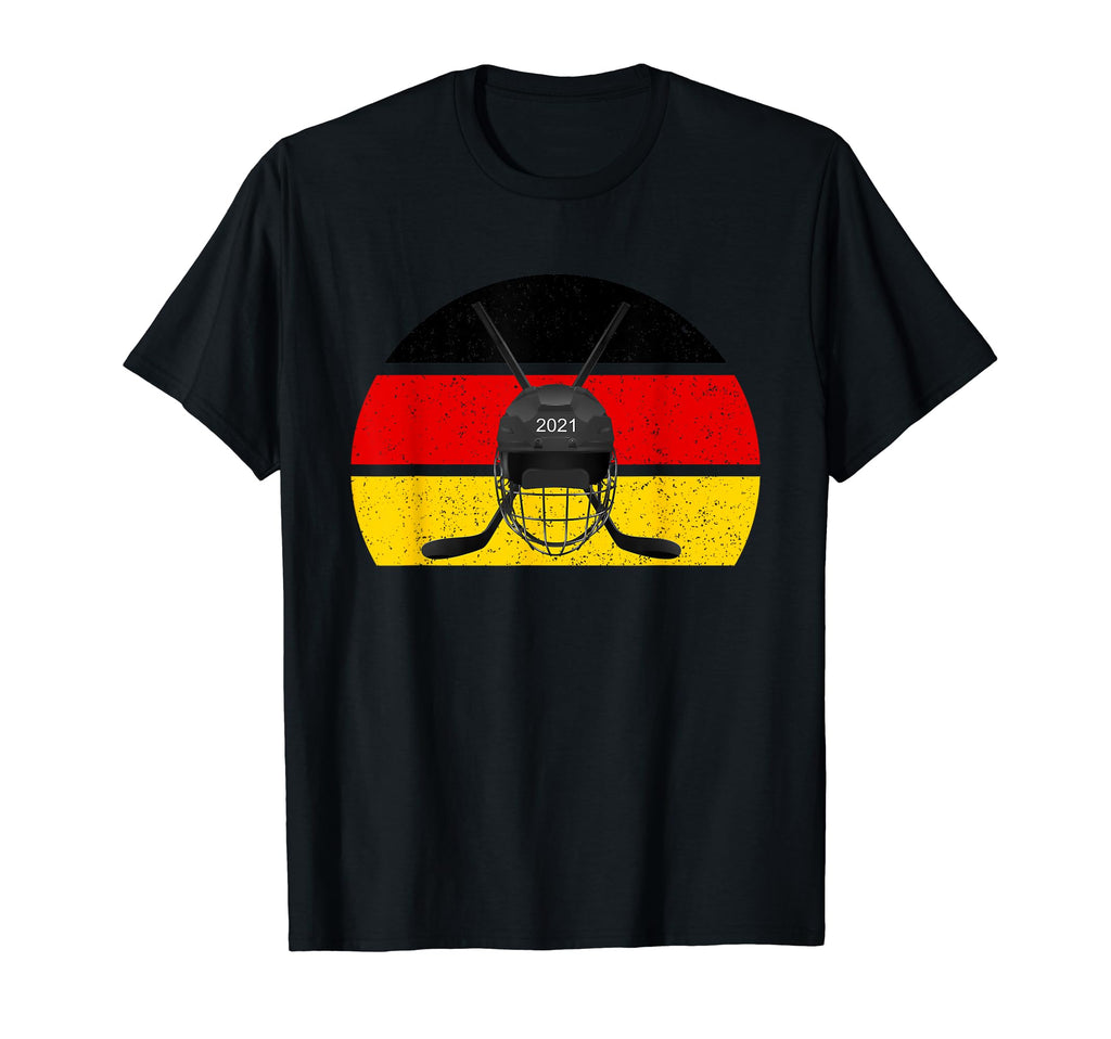Germany Ice Hockey 2021 Goalkeeper Helmet T-Shirt - Unique Graphic Unisex - T-Shirt, Sweatshirt, Hoodie