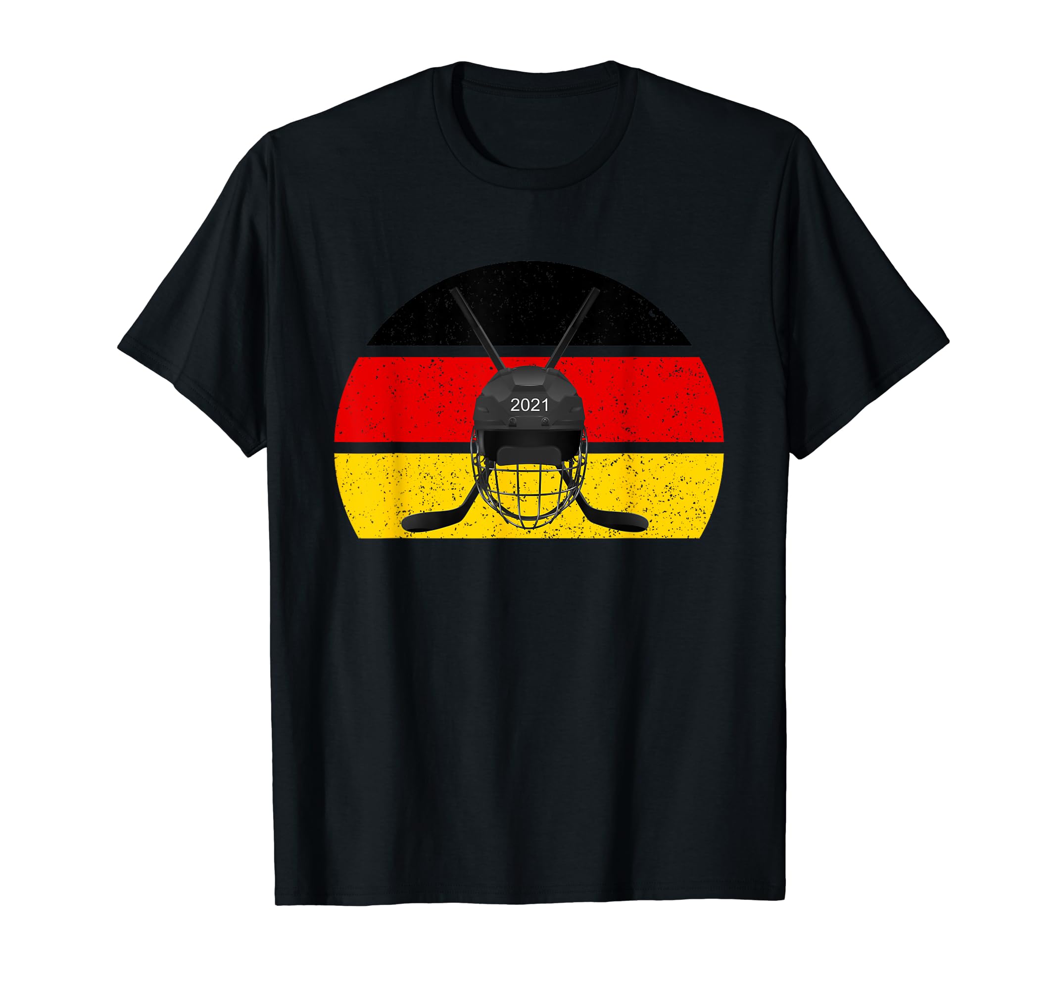 Germany Ice Hockey 2021 Goalkeeper Helmet T-Shirt - Unique Graphic Unisex - T-Shirt, Sweatshirt, Hoodie