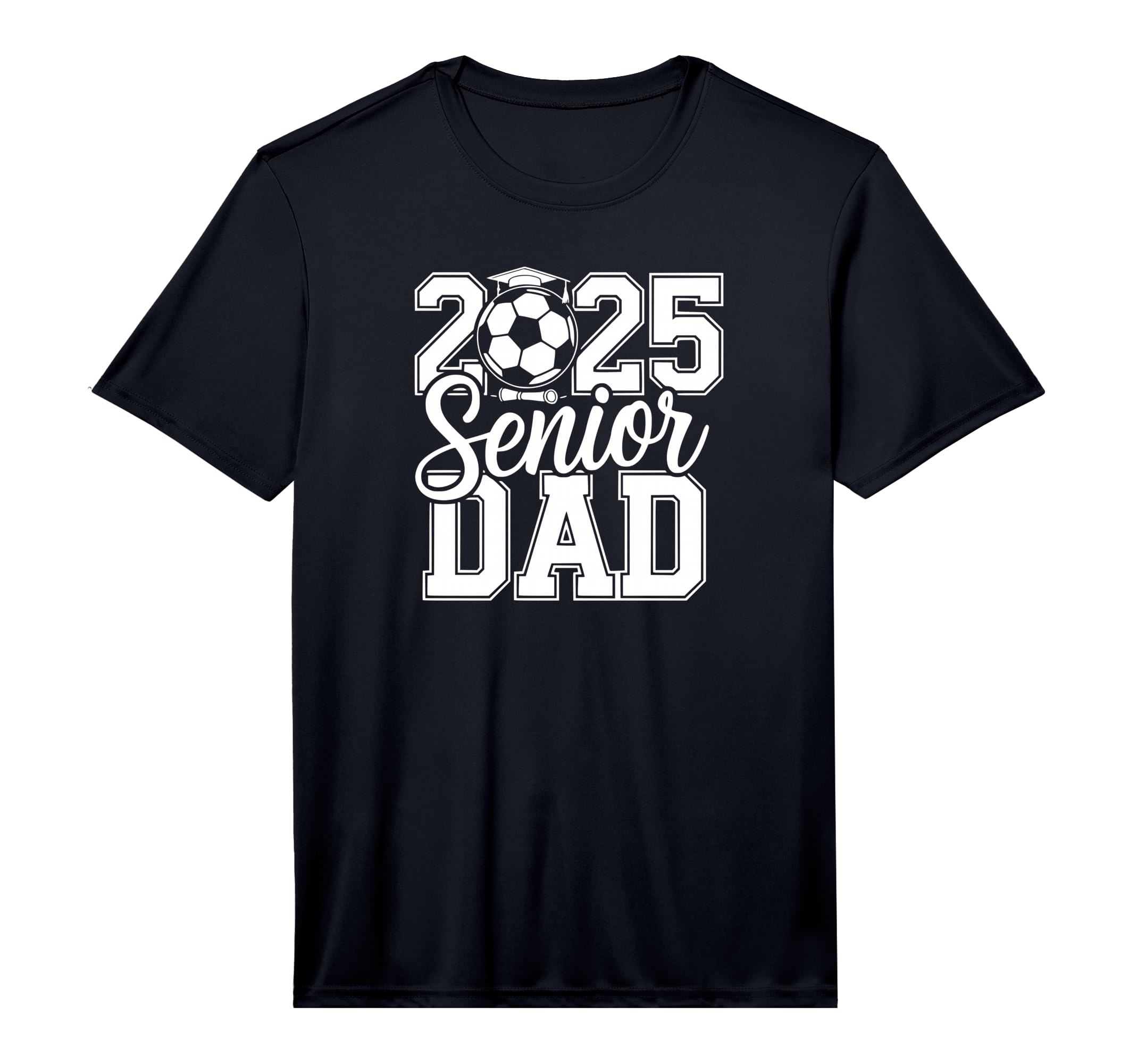 Mens Senior Soccer Dad 2025 Team T-Shirt - Fun Novelty Design Men Women - T-Shirt, Sweatshirt, Hoodie