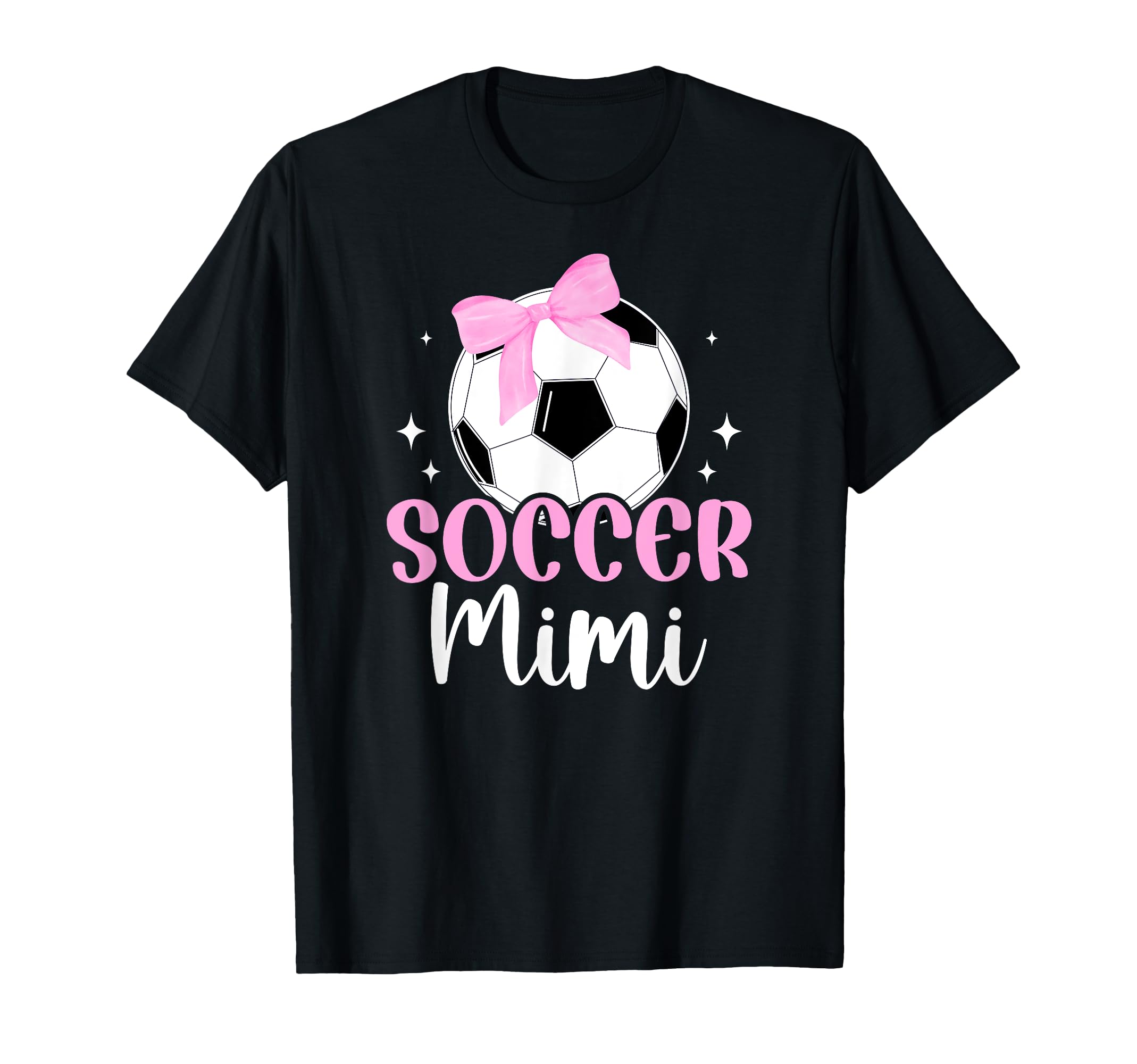 Soccer Mimi Bow Grandma Mimi Soccer T-Shirt - Custom Art Print Men Women - T-Shirt, Sweatshirt, Hoodie