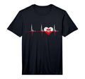 Poland Heart Polish Heartbeat Ekg Pulse T-Shirt - Streetwear Style Unisex - T-Shirt, Sweatshirt, Hoodie