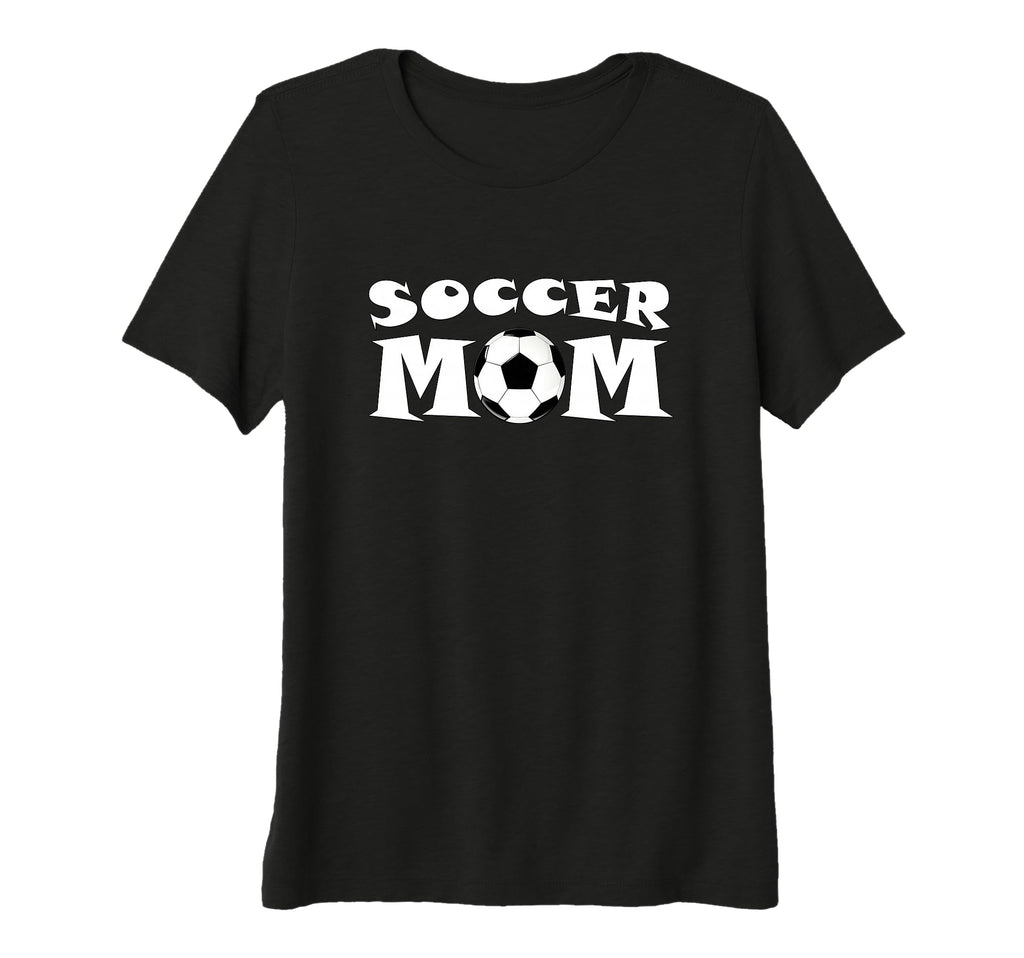 Womens Soccer Mom Proud Sports Mother Tri T-Shirt - Unique Graphic Unisex - T-Shirt, Sweatshirt, Hoodie