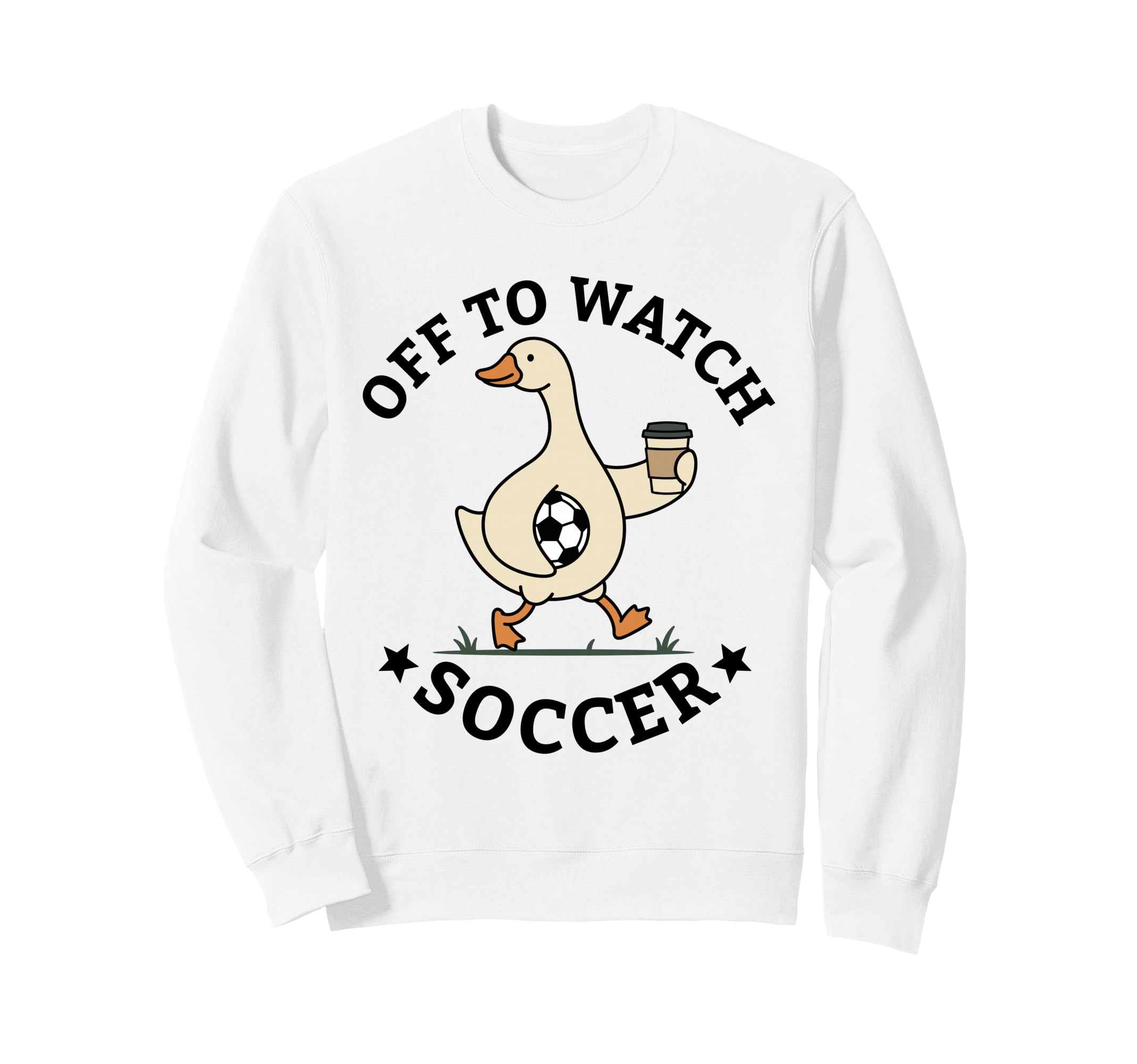 Off To Watch Soccer Mom Funny Goose Sweatshirt - Unique Graphic Men Women - T-Shirt, Sweatshirt, Hoodie