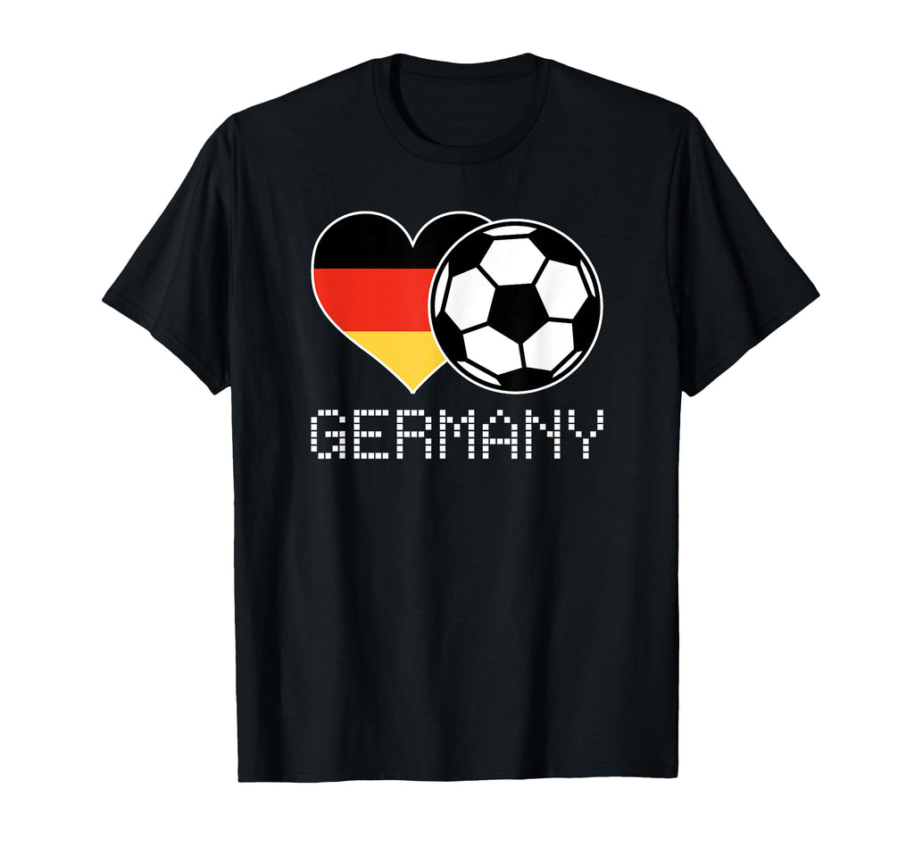 Germany Soccer German Flag Love T-Shirt - Unique Graphic for Adults - T-Shirt, Sweatshirt, Hoodie