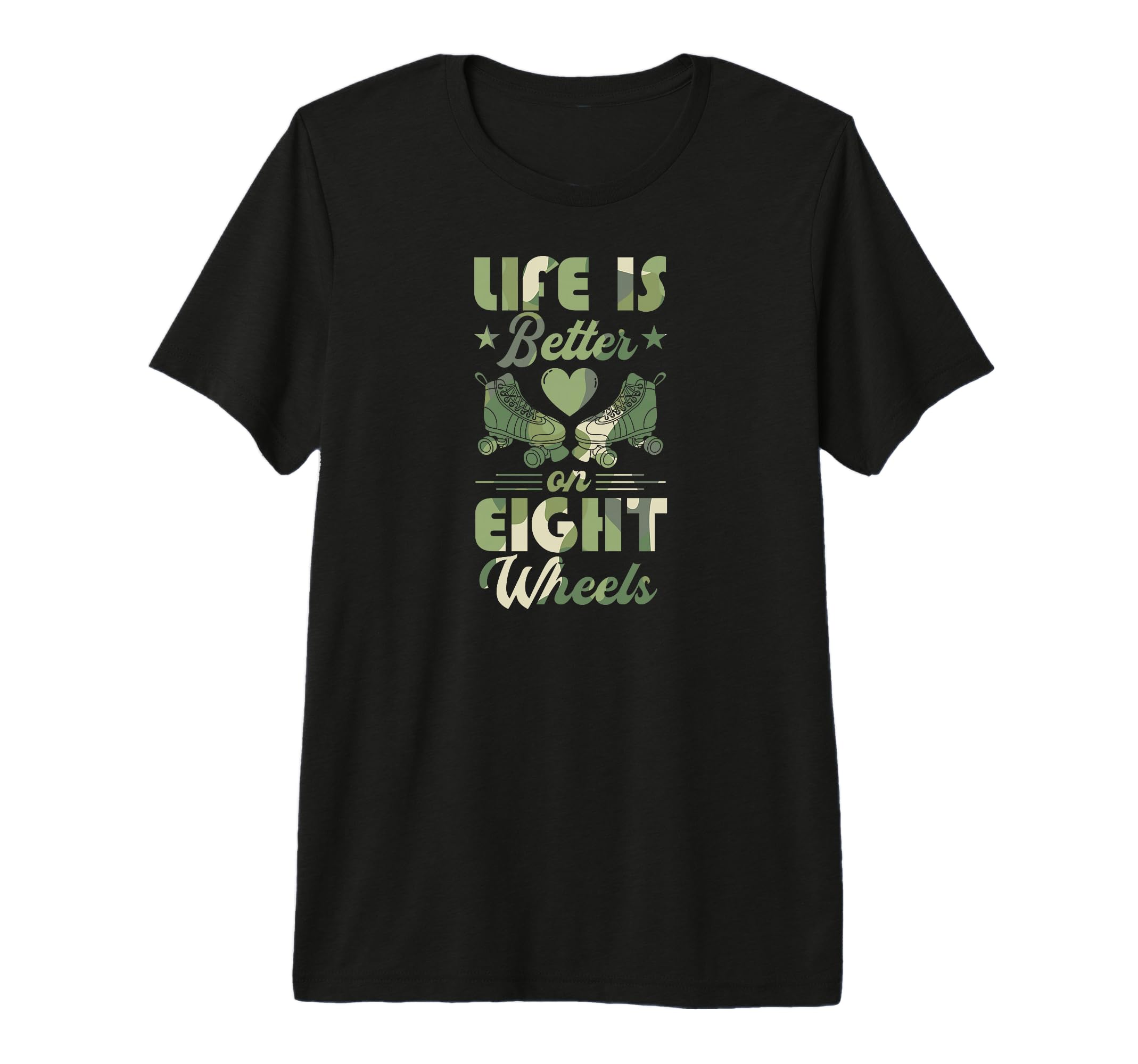 Life Is Better Eight Wheels Tri Blend T-Shirt - Custom Art Print Men Women - T-Shirt, Sweatshirt, Hoodie