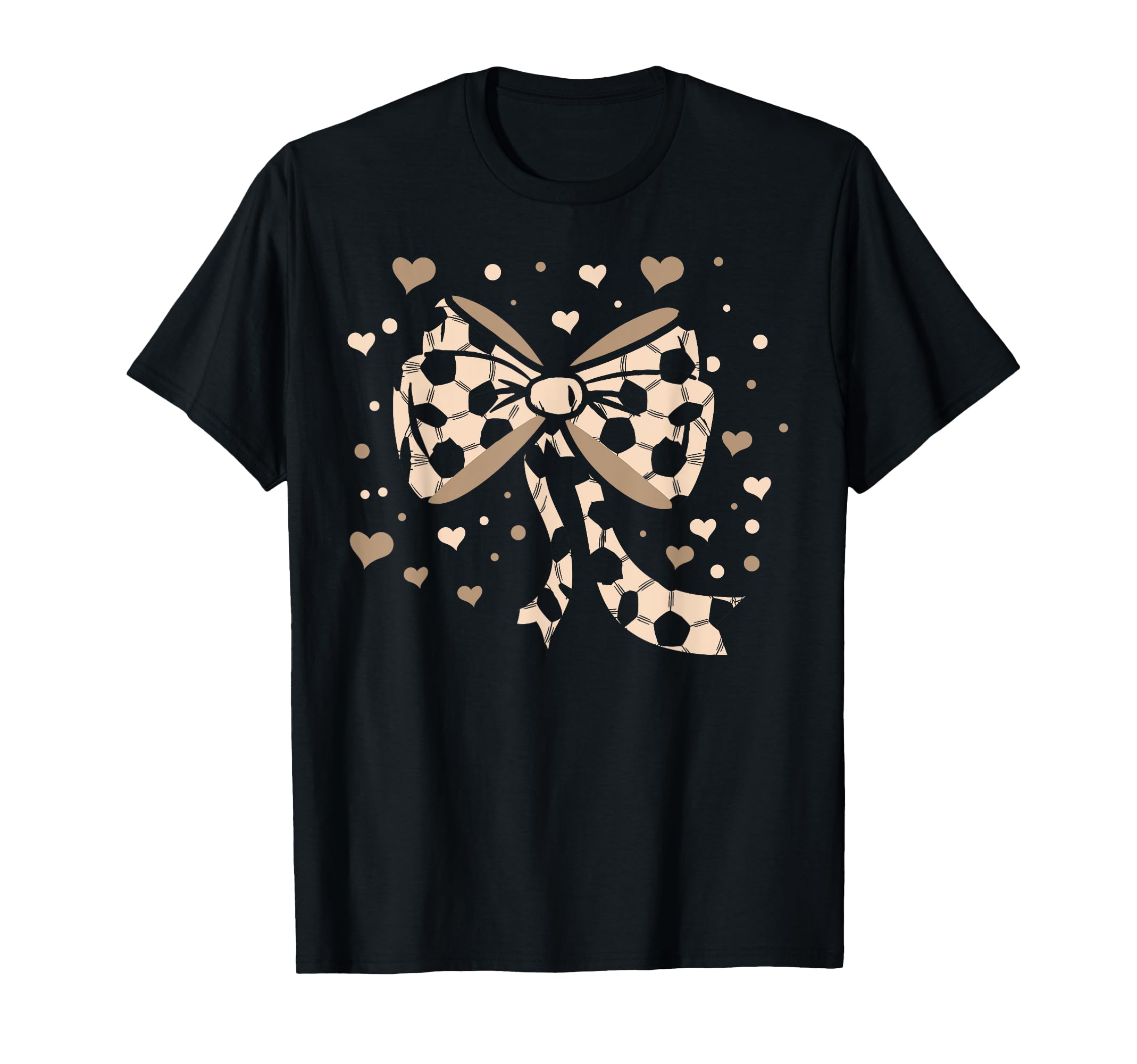 Soccer Ball Coquette Bow Game Day Soccer T-Shirt - Unique Graphic Unisex - T-Shirt, Sweatshirt, Hoodie