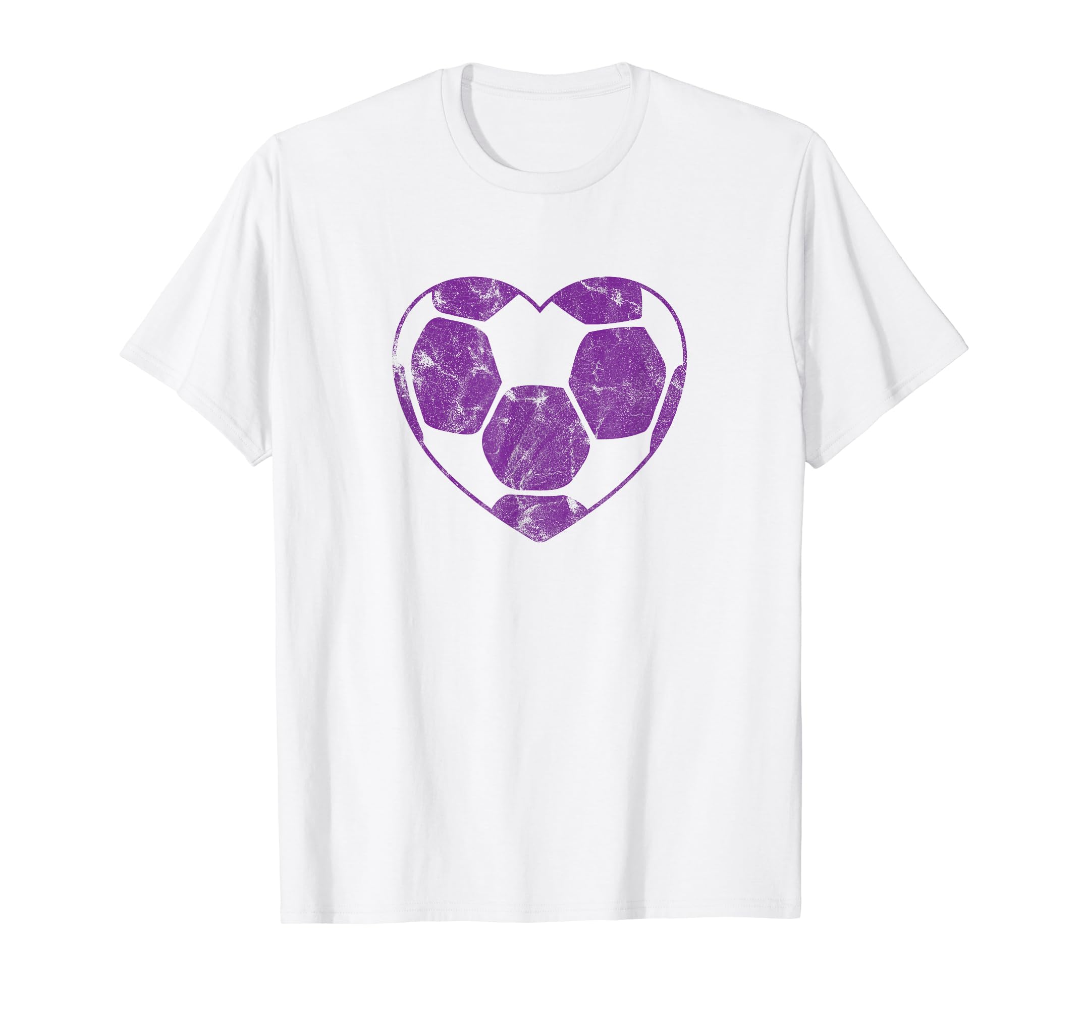 Purple Soccer Ball Heart Mom Fan Parent T-Shirt - Unique Graphic for Adults - T-Shirt, Sweatshirt, Hoodie