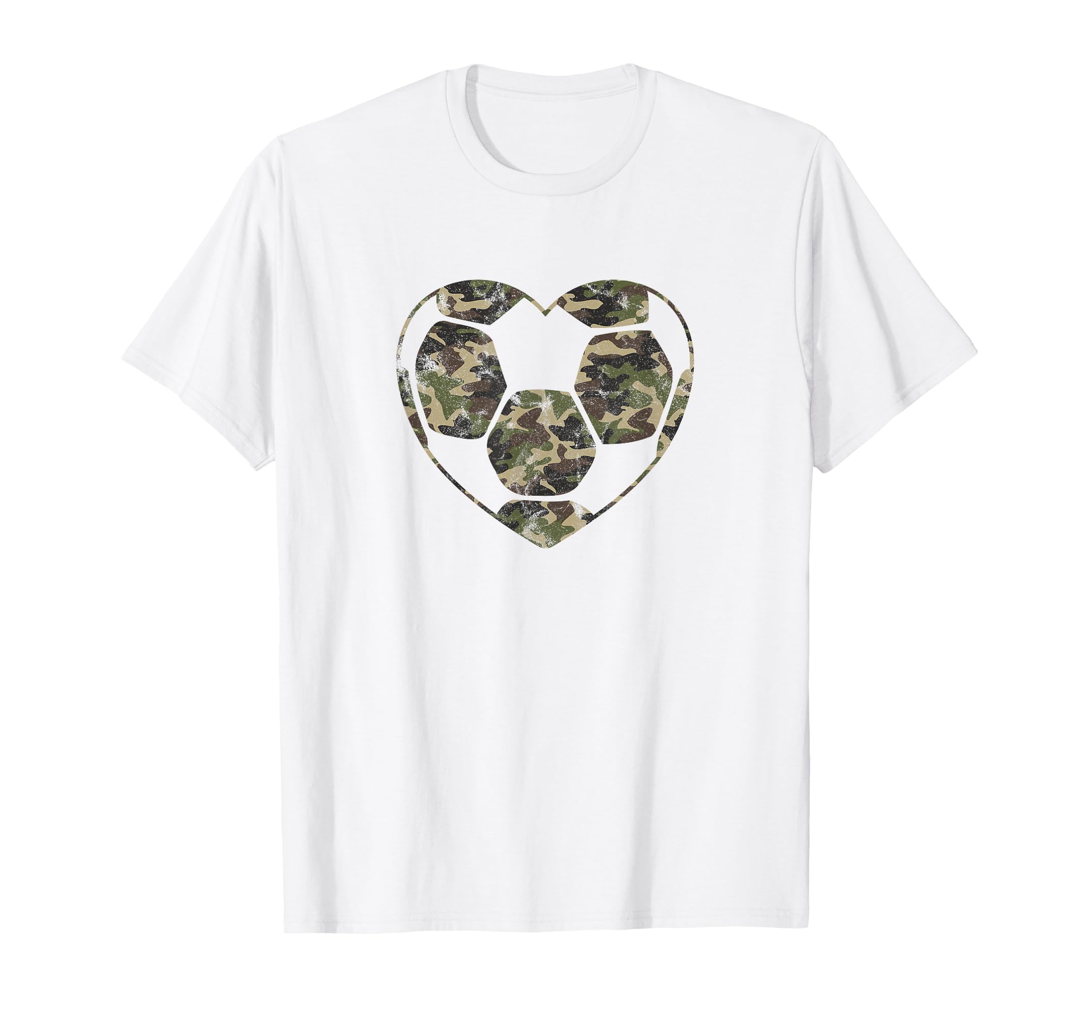 Soccer Ball Camo Heart Mom Fan Parent T-Shirt - Streetwear Style Unisex - T-Shirt, Sweatshirt, Hoodie