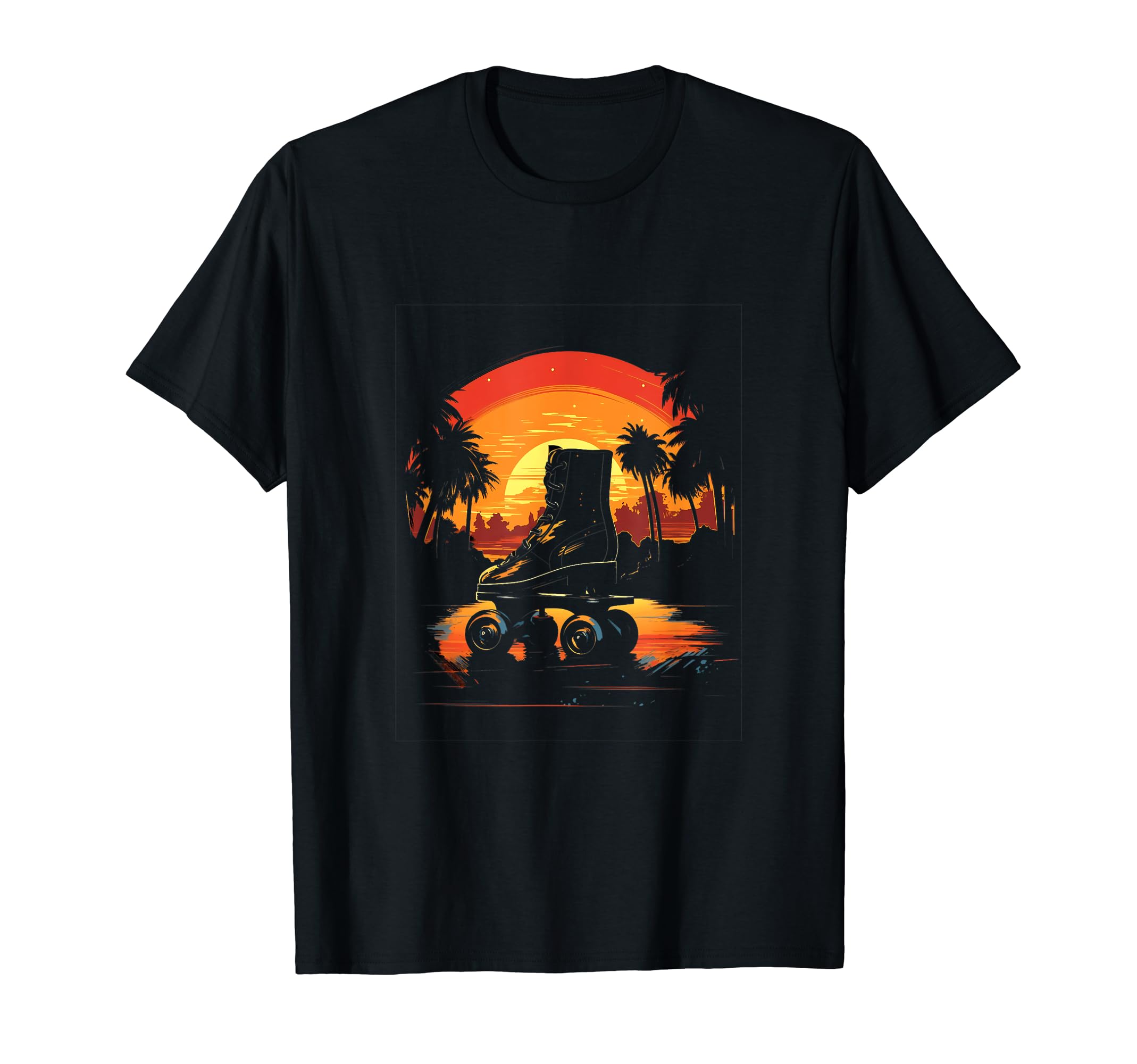 Roller Skates Roller Skating Skater 70S T-Shirt - Custom Art Print Unisex - T-Shirt, Sweatshirt, Hoodie