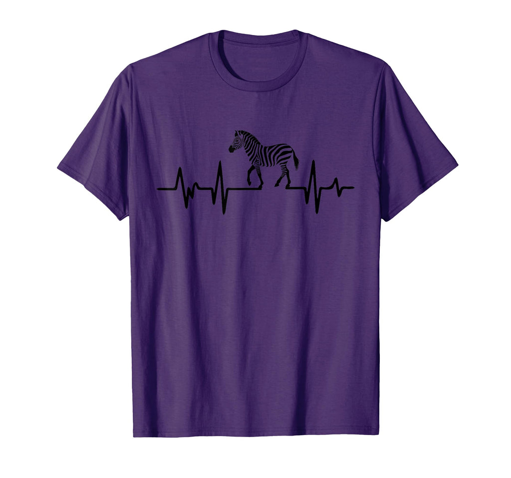 Zebra Heartbeat T-Shirt - Fun Novelty Design Unisex - T-Shirt, Sweatshirt, Hoodie