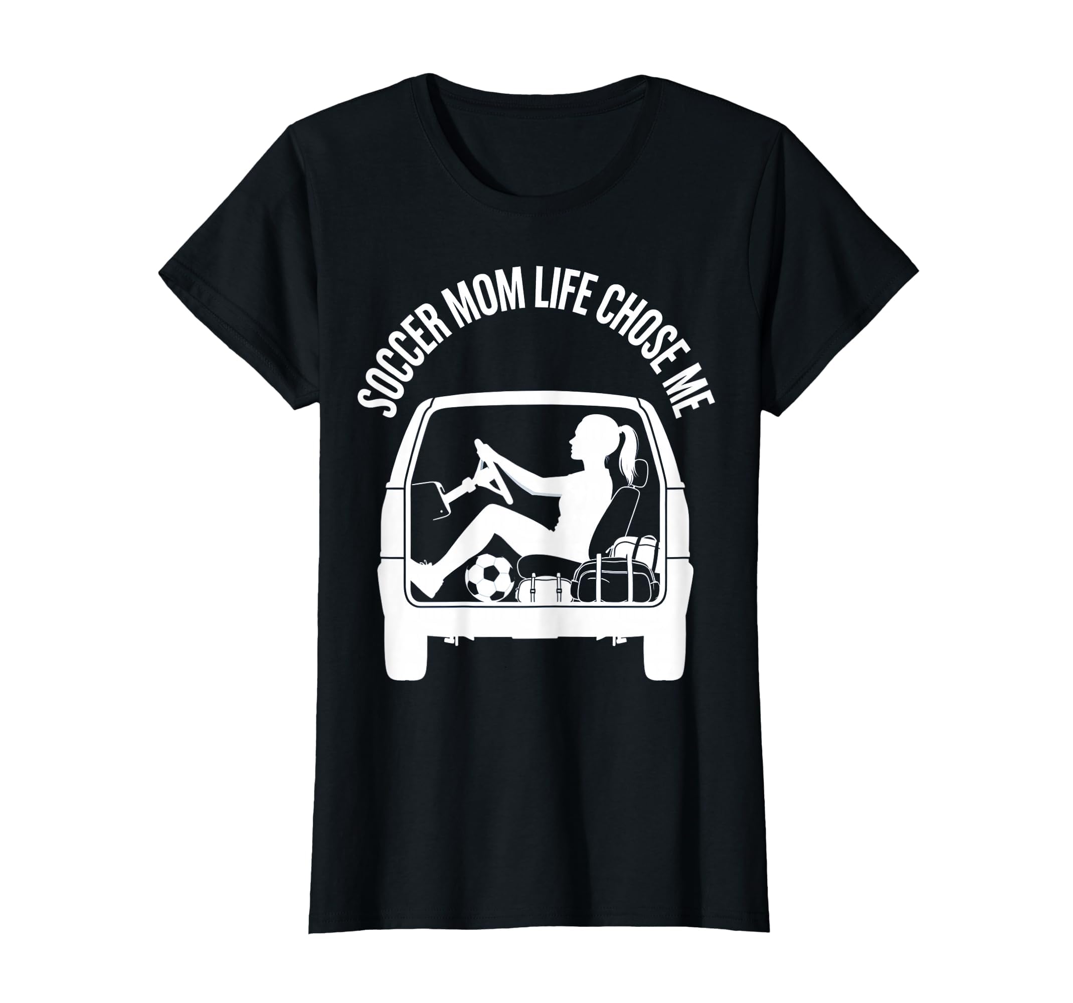 Soccer Mom Life Chose Me Funny Sports T-Shirt - Minimalist Print Unisex - T-Shirt, Sweatshirt, Hoodie