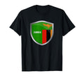 Zambia Flag Badge Soccer Fans Distressed T-Shirt - Aesthetic Graphic Unisex - T-Shirt, Sweatshirt, Hoodie