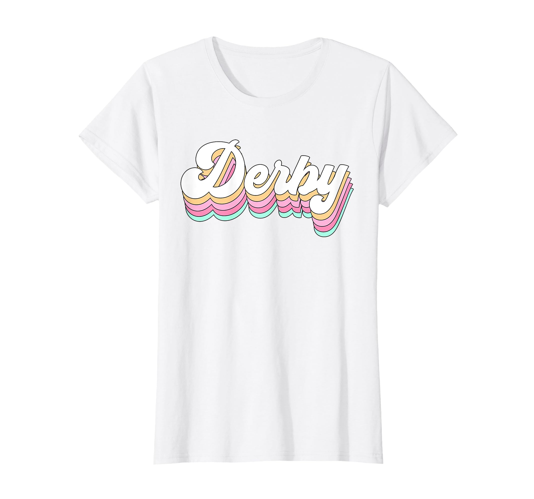 Derby Roller Skate 80S Pastel T-Shirt - Graphic Print Unisex - T-Shirt, Sweatshirt, Hoodie