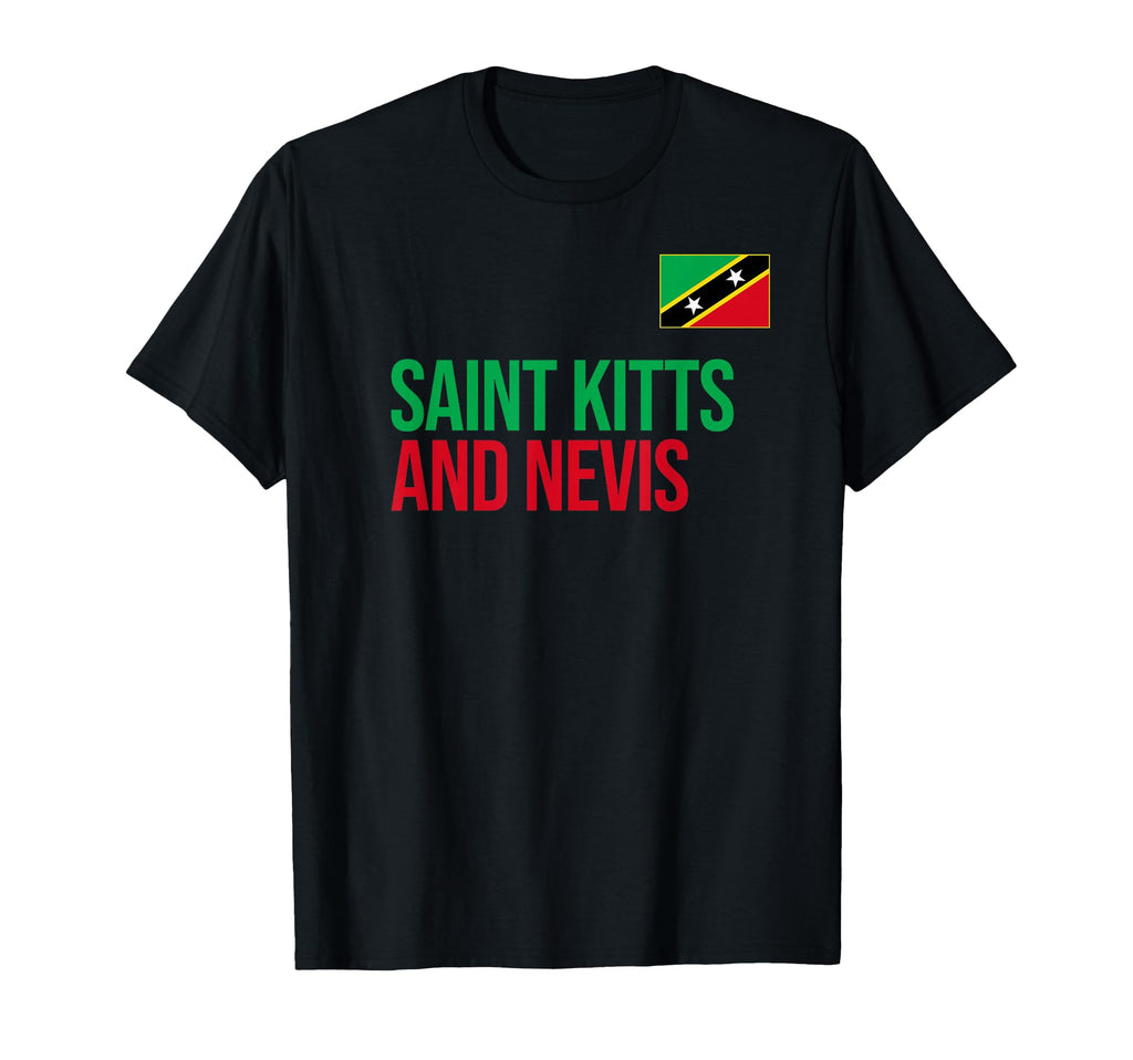 Saint Kitts And Nevis Flag Sports T-Shirt - Custom Art Print Men Women - T-Shirt, Sweatshirt, Hoodie