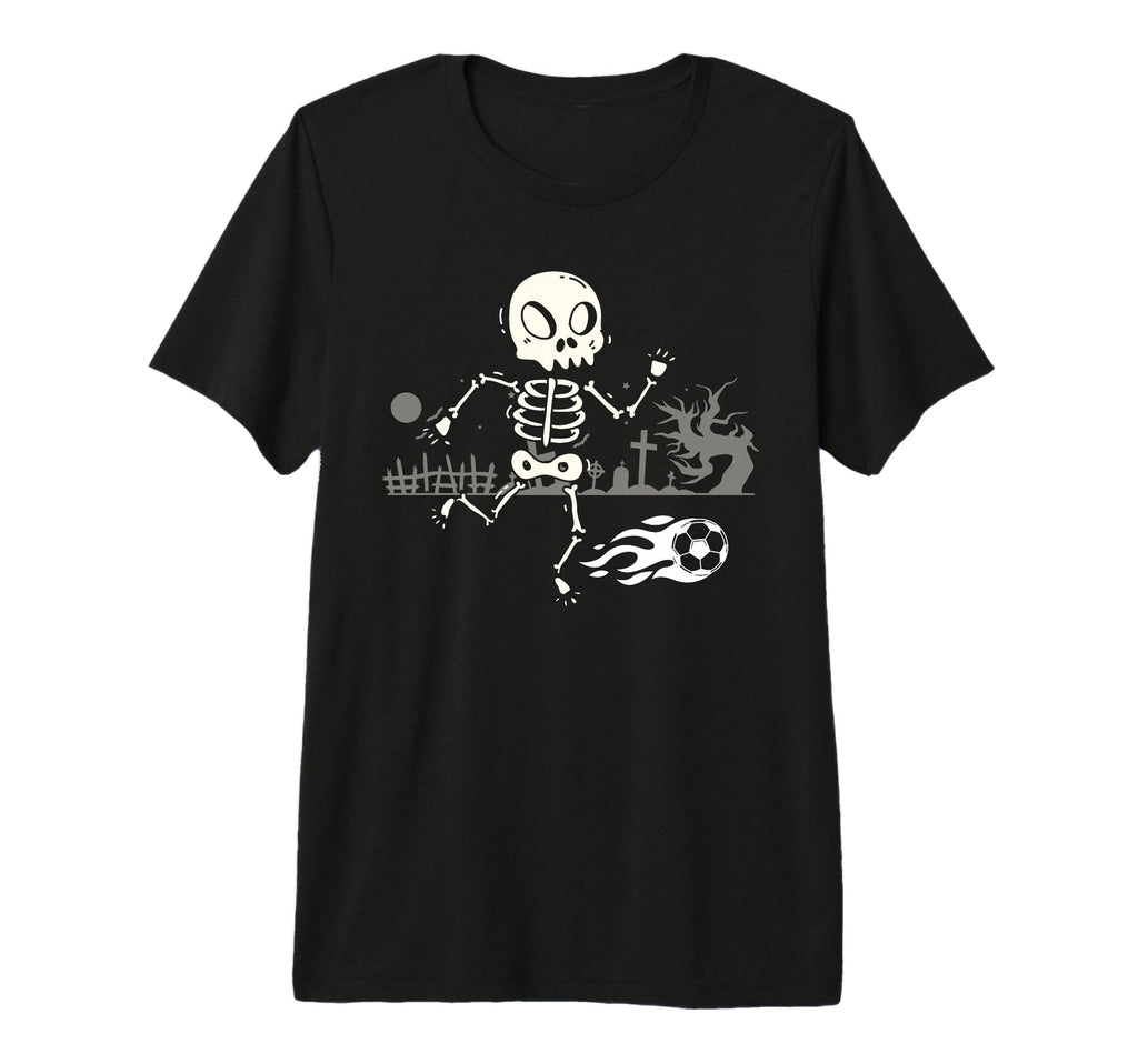 Skeleton Soccer Halloween Sport T-Shirt - Fun Novelty Design for Adults - T-Shirt, Sweatshirt, Hoodie