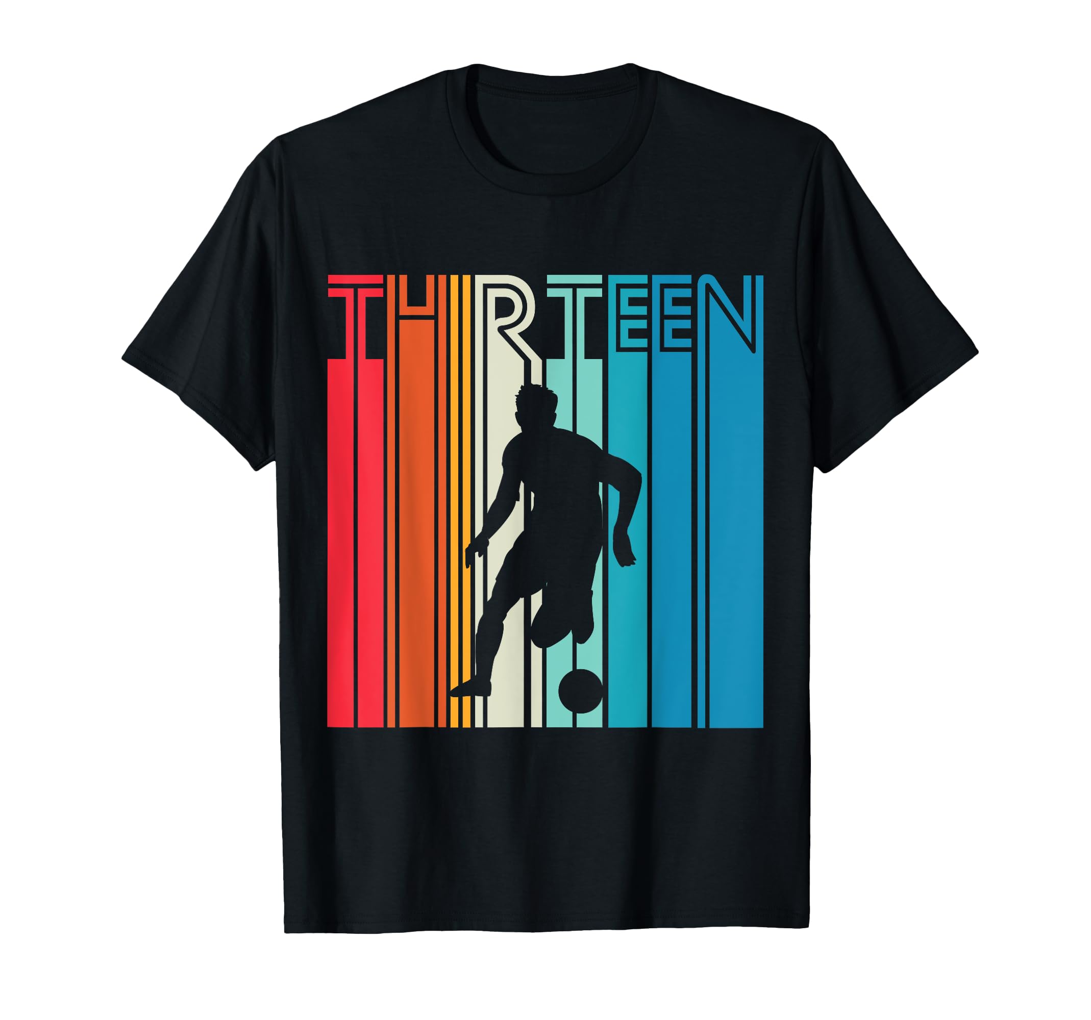 13 Years Soccer Gift 13Th Birthday T-Shirt - Graphic Print for Adults - T-Shirt, Sweatshirt, Hoodie