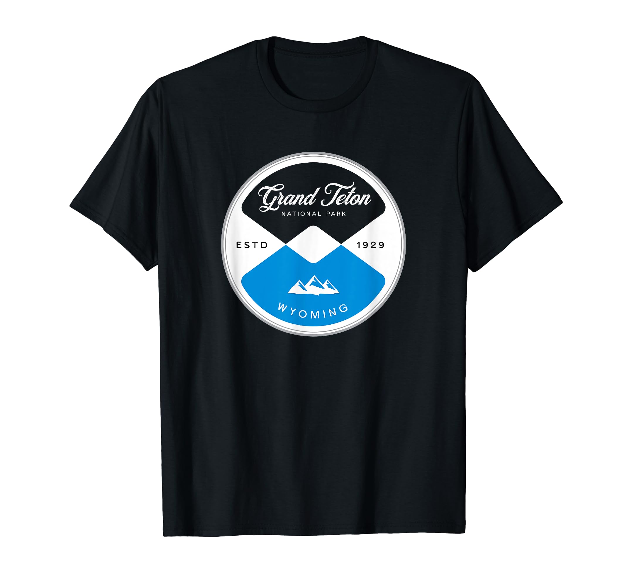 Grand Teton National Park Wyoming Circle T-Shirt - Aesthetic Graphic Unisex - T-Shirt, Sweatshirt, Hoodie
