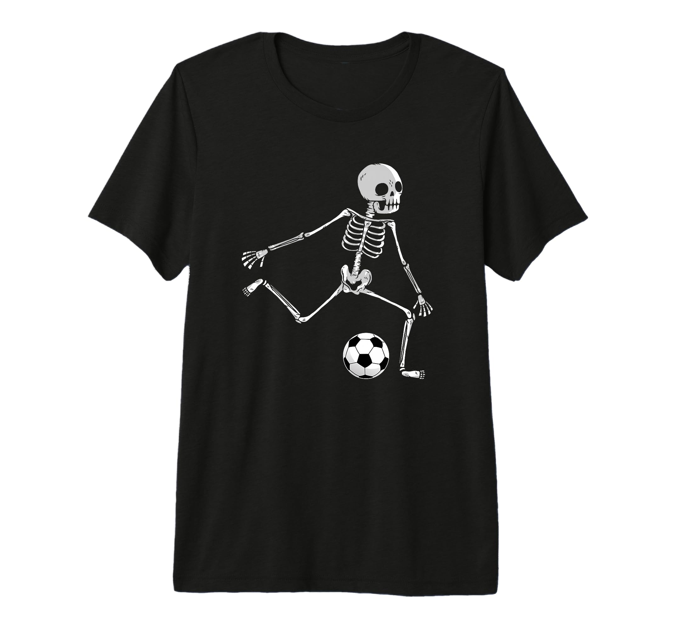 Skeleton Soccer Funny Halloween T-Shirt - Casual Everyday Wear for Adults - T-Shirt, Sweatshirt, Hoodie