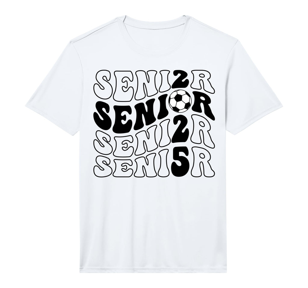 Groovy Senior 2025 Soccer Class 2025 T-Shirt - Unique Graphic Men Women - T-Shirt, Sweatshirt, Hoodie