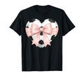 Coquette Soccer Heart Bow Football Support T-Shirt - Novelty Apparel Unisex - T-Shirt, Sweatshirt, Hoodie