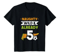 Naughty Wild Already 5 Birthday Soccer T-Shirt - Minimalist Print Unisex - T-Shirt, Sweatshirt, Hoodie