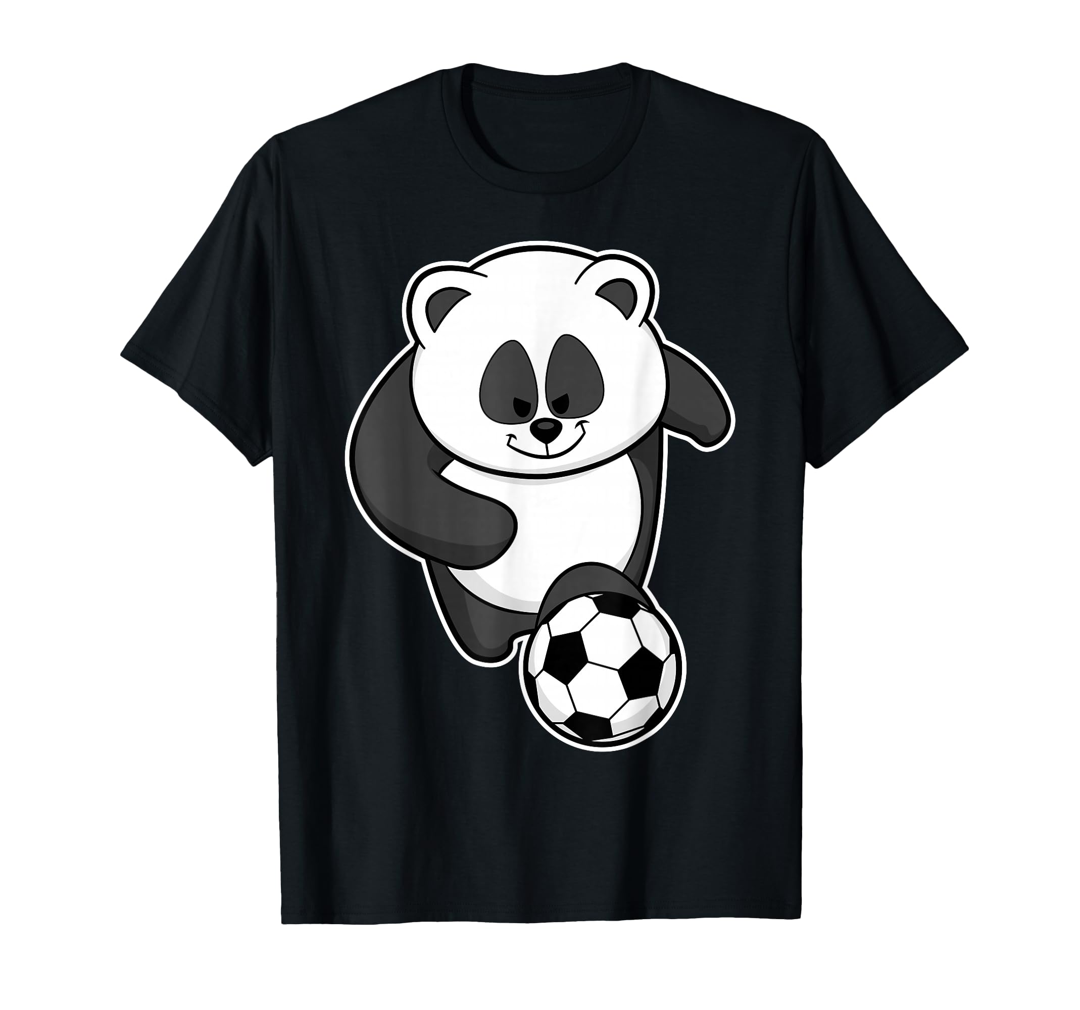 Panda Soccer Player Soccer Sports T-Shirt - Minimalist Print for Adults - T-Shirt, Sweatshirt, Hoodie