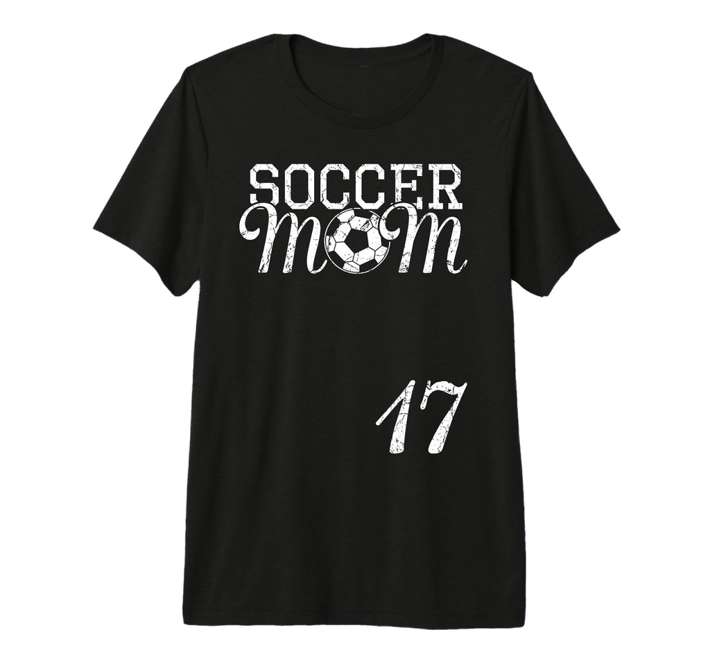 Soccer Mom Jersey Number 17 Favorite T-Shirt - Custom Art Print Men Women - T-Shirt, Sweatshirt, Hoodie