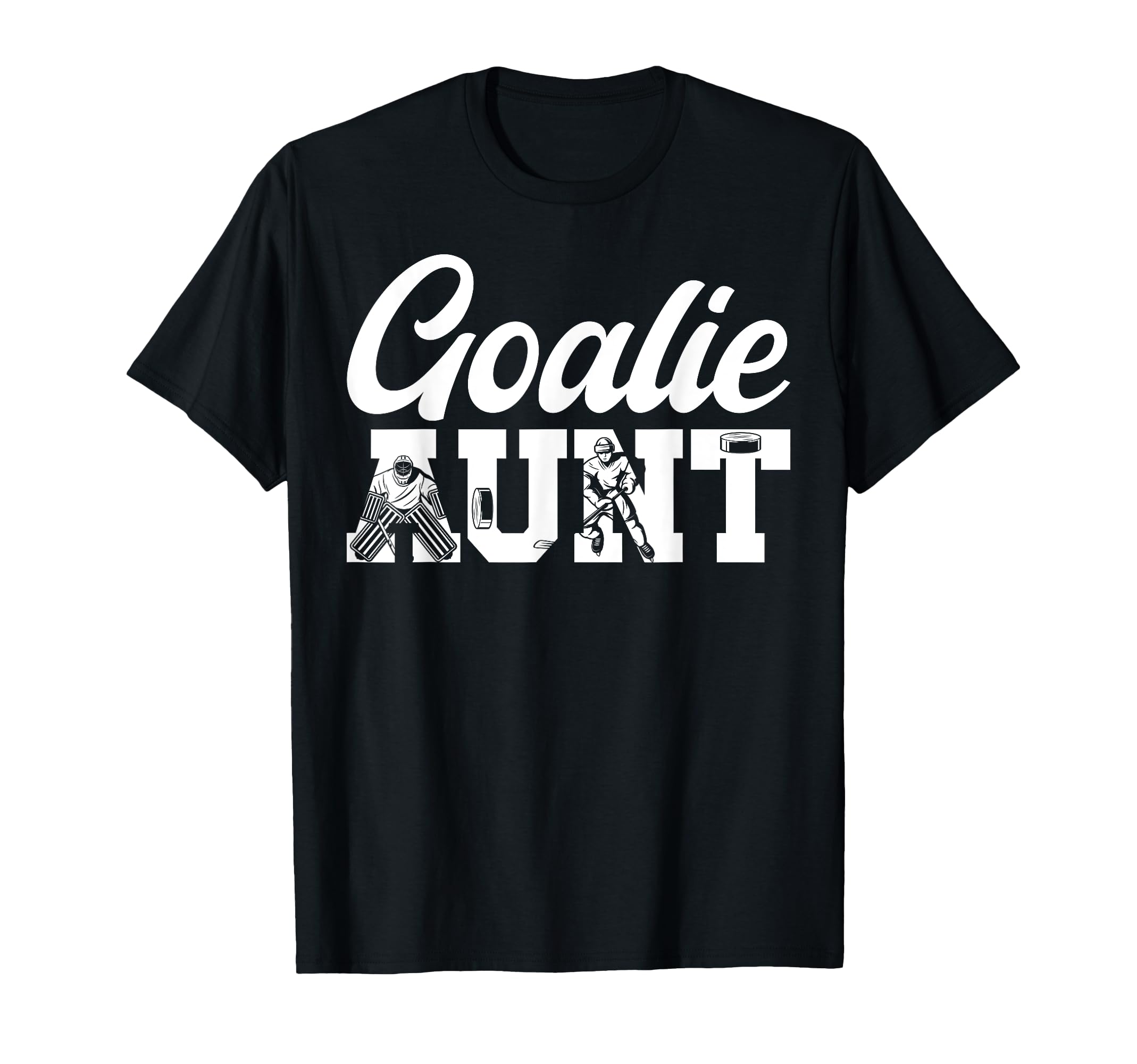 Ice Hockey Goalie Aunt Ice Hockey T-Shirt - Custom Art Print Unisex - T-Shirt, Sweatshirt, Hoodie