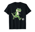 T Rex Playing Soccer Dinosaur Soccer T-Shirt - Trendy Graphic for Adults - T-Shirt, Sweatshirt, Hoodie