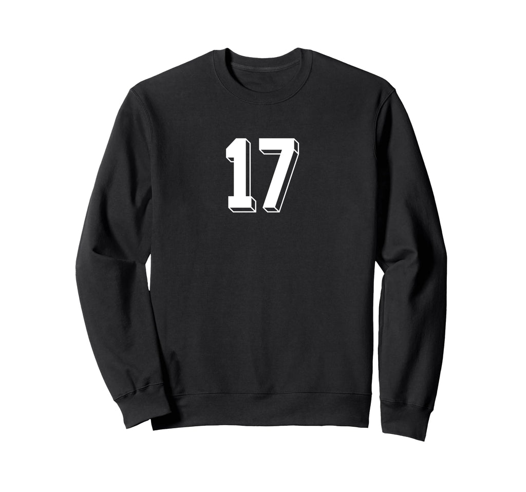 Number 17 80S 90S Soccer Team Sweatshirt - Minimalist Print for Adults - T-Shirt, Sweatshirt, Hoodie