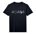 Soccer Heartbeat Football Dad Mom T-Shirt - Novelty Apparel Unisex - T-Shirt, Sweatshirt, Hoodie