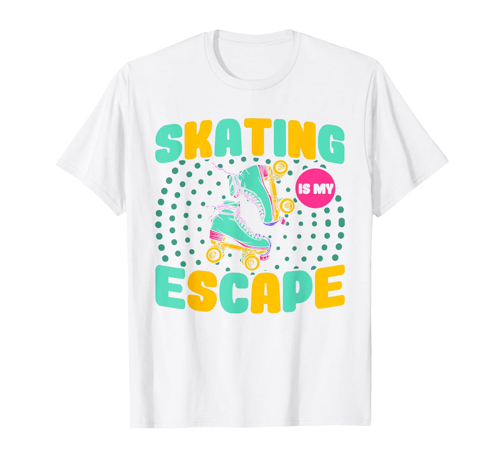 Roller Skates Skating Is My Escape T-Shirt - Aesthetic Graphic Unisex - T-Shirt, Sweatshirt, Hoodie