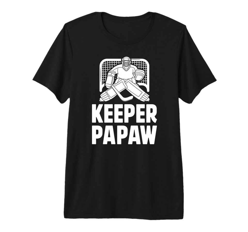 Mens Ice Hockey Keeper Papaw Ice T-Shirt - Custom Art Print for Adults - T-Shirt, Sweatshirt, Hoodie