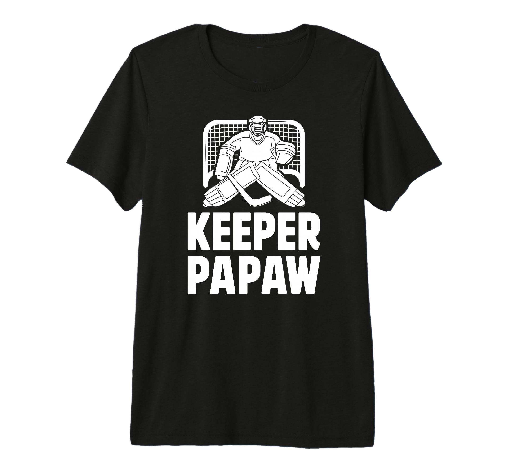 Mens Ice Hockey Keeper Papaw Ice T-Shirt - Custom Art Print for Adults - T-Shirt, Sweatshirt, Hoodie