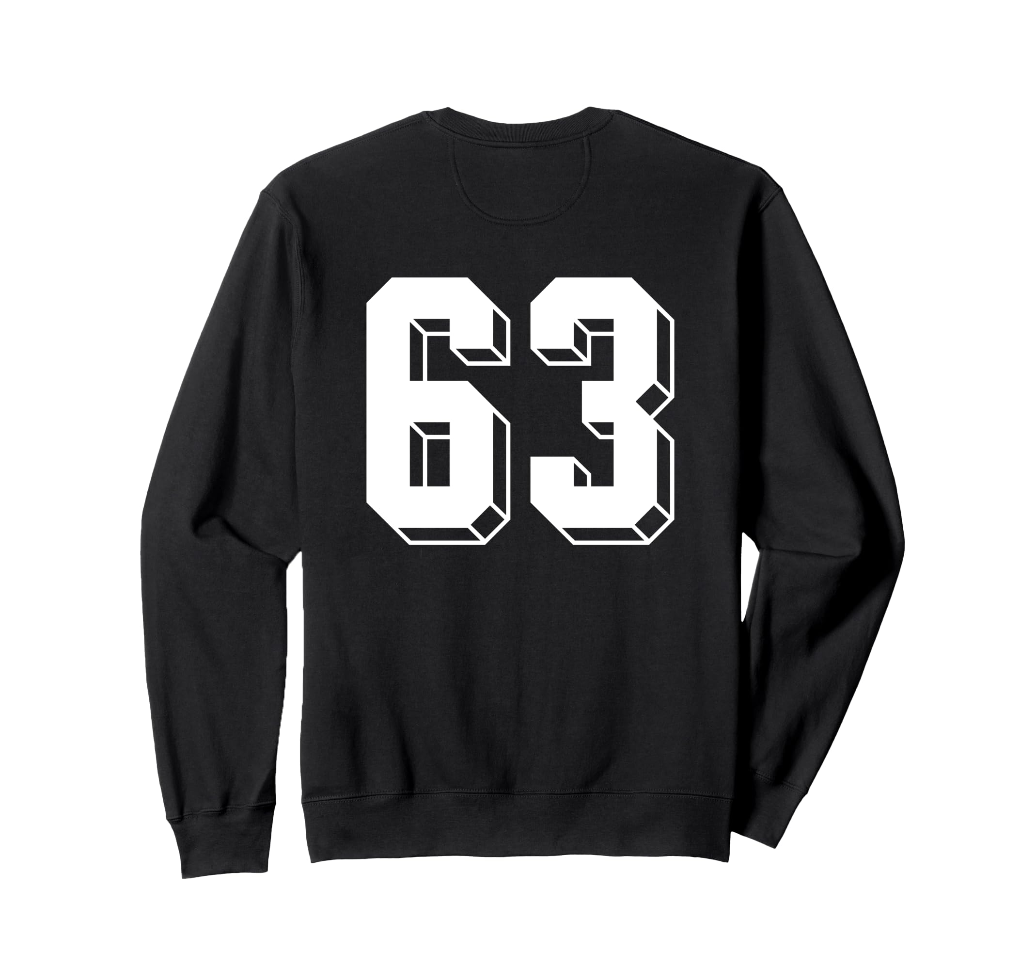 Number 63 Backside 80S 90S Team Sweatshirt - Custom Art Print for Adults - T-Shirt, Sweatshirt, Hoodie