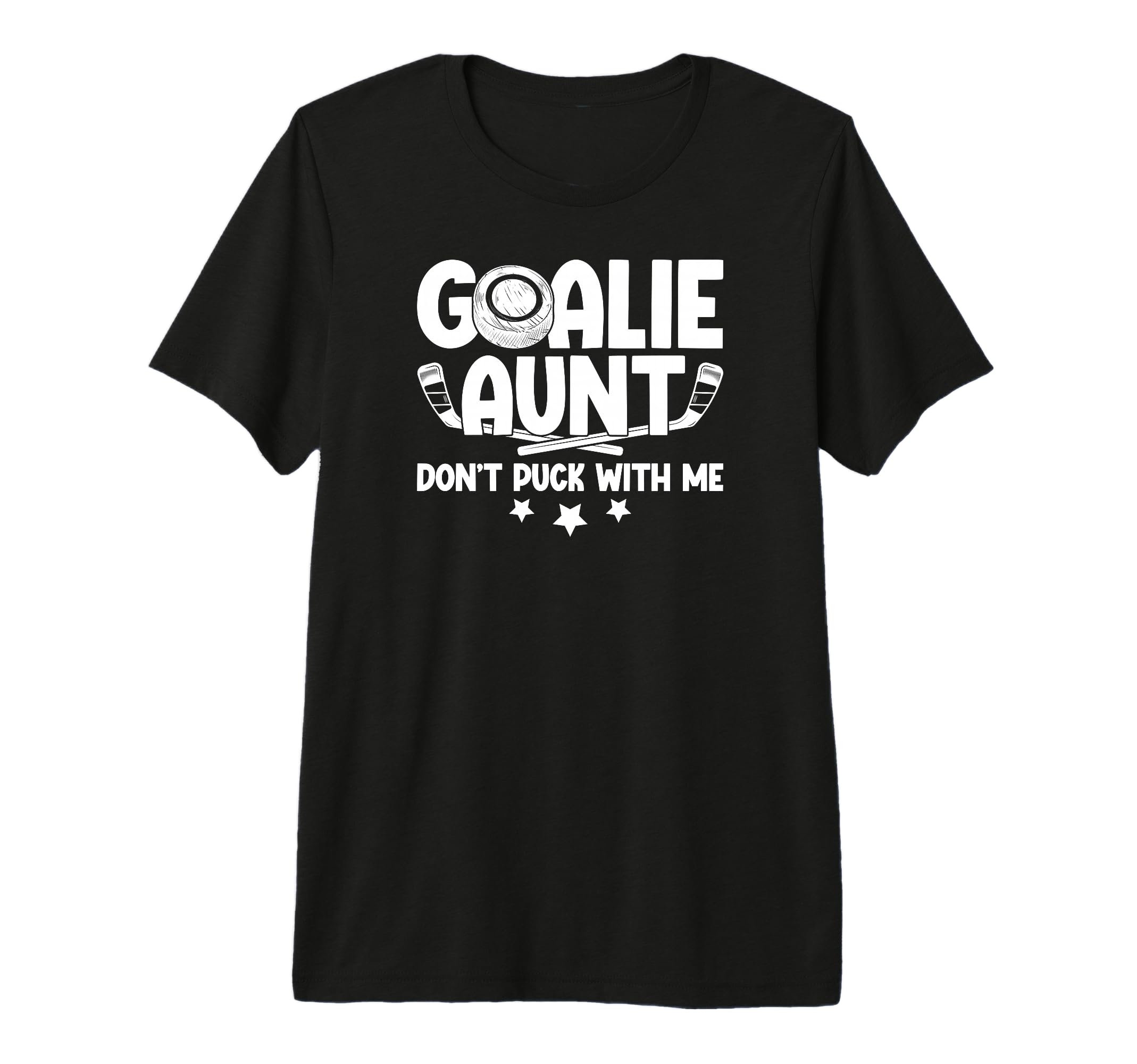 Hockey Goalie Aunt Funny Ice Hockey T-Shirt - Minimalist Print Men Women - T-Shirt, Sweatshirt, Hoodie