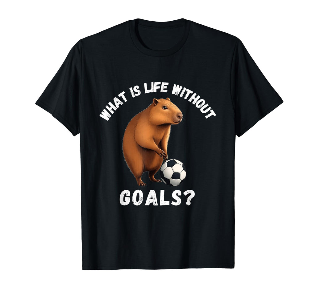 Cappy Funny Soccer Capybara Football T-Shirt - Minimalist Print for Adults - T-Shirt, Sweatshirt, Hoodie