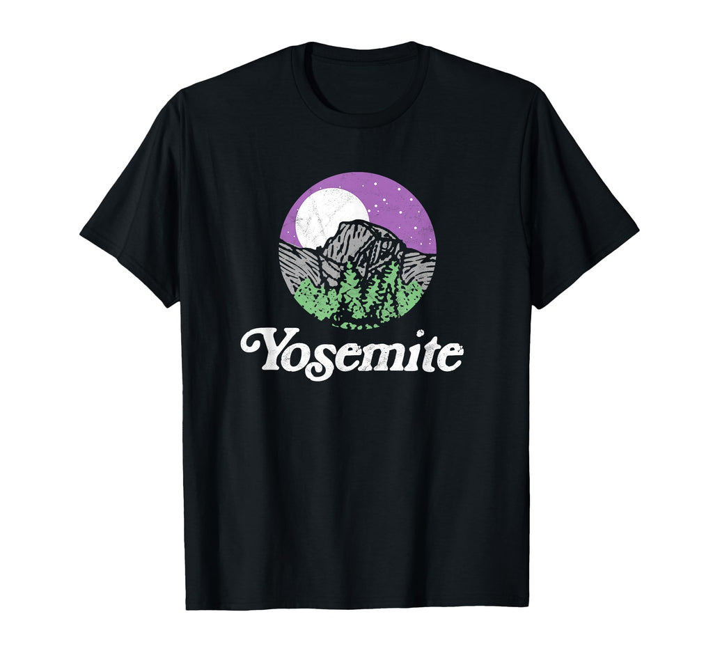 Yosemite National Park Night Moon T-Shirt - Custom Art Print for Adults - T-Shirt, Sweatshirt, Hoodie