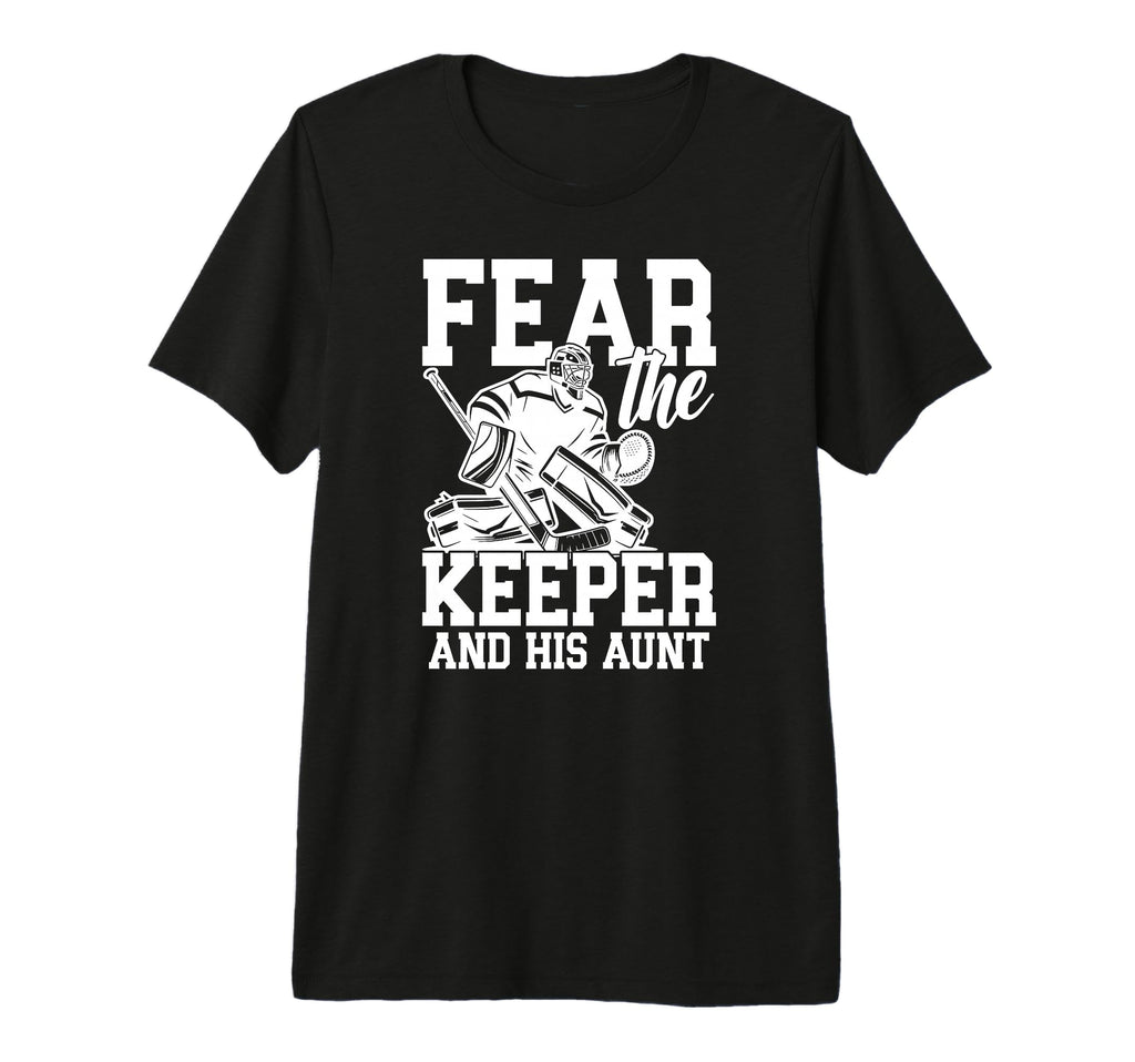 Funny Hockey Keeper Aunt Hockey T-Shirt - Minimalist Print Men Women - T-Shirt, Sweatshirt, Hoodie