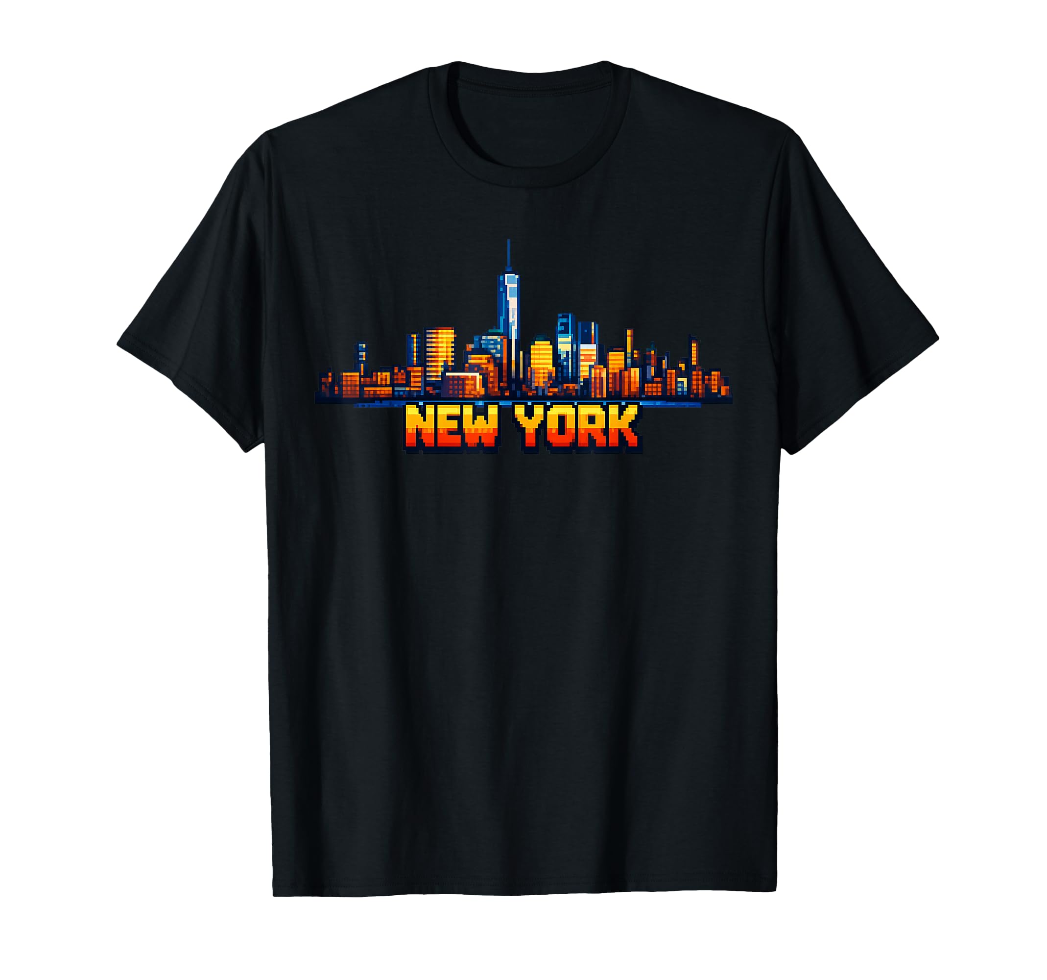 New York 8 Bit Video Arcade T-Shirt - Casual Everyday Wear for Adults - T-Shirt, Sweatshirt, Hoodie