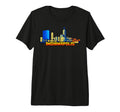 Indianapolis 8 Bit Video Arcade Gamer T-Shirt - Novelty Apparel Men Women - T-Shirt, Sweatshirt, Hoodie