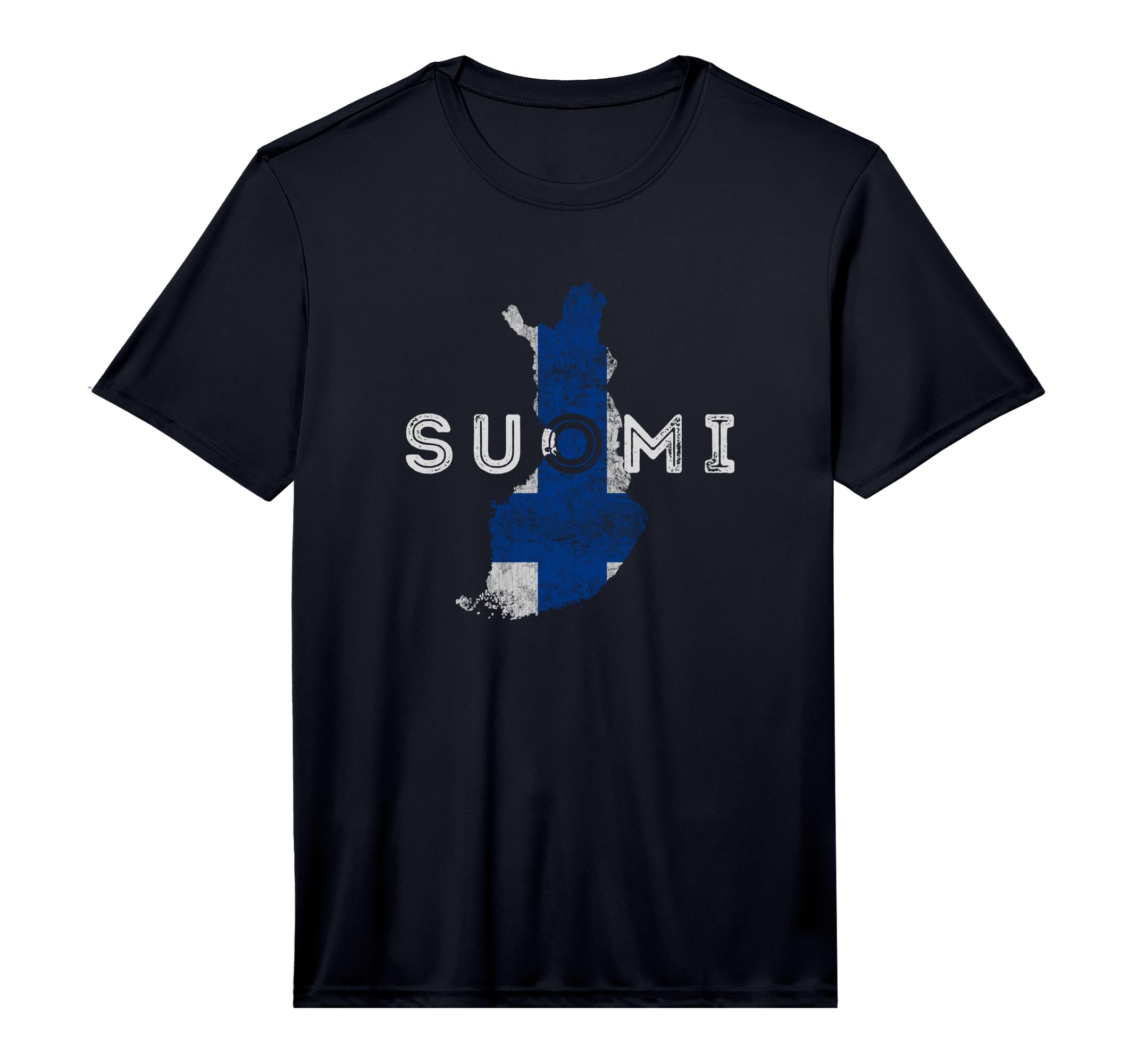 Finnish Map And Flag Souvenir T-Shirt - Fun Novelty Design Men Women - T-Shirt, Sweatshirt, Hoodie