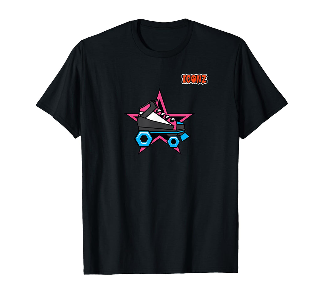 Roller Skates Emoticon Emoji T-Shirt - Custom Art Print Men Women - T-Shirt, Sweatshirt, Hoodie