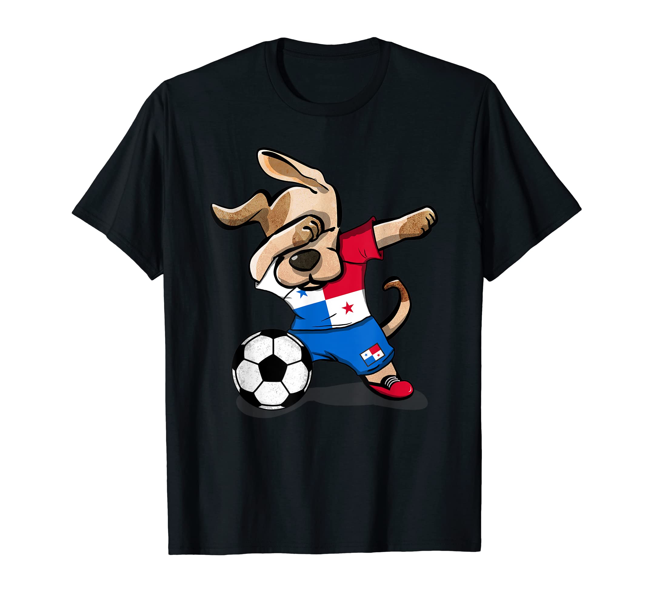 Dabbing Dog Panama Soccer Jersey T-Shirt - Custom Art Print for Adults - T-Shirt, Sweatshirt, Hoodie
