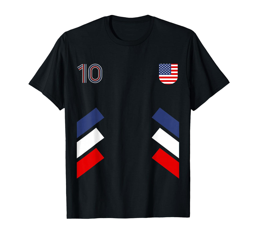 Retro10 American Football Usa Soccer T-Shirt - Novelty Apparel for Adults - T-Shirt, Sweatshirt, Hoodie